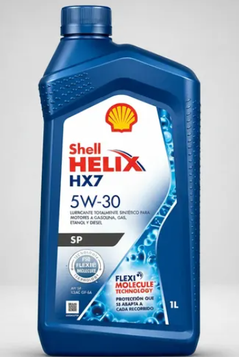 Envase de aceite SHELL SHELL HX7 5W30 TECNOLOGIA SINTETICO - QT 1LT grado 5W30 - Lubricentro Piloto
